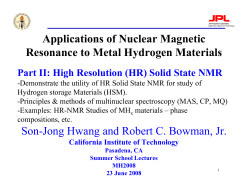Applications of nuclear magnetic resonance to metal hydrogen