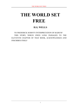 THE WORLD SET FREE