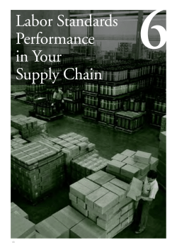 Labor Standards Performance in Your Supply Chain