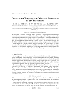 Detection of Lagrangian Coherent Structures in 3D Turbulence