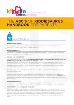 ABC Handbook for parents 2017
