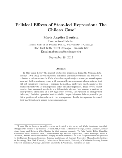 Political Effects of State-led Repression: The