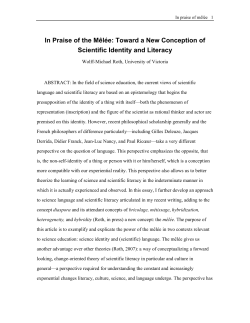 M&ecirc;l&eacute;e - University of Victoria