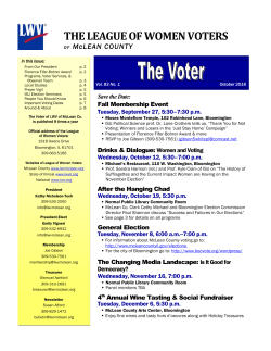 the league of women voters - League of Women Voters McLean