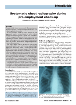 - African Journal of Respiratory medicine