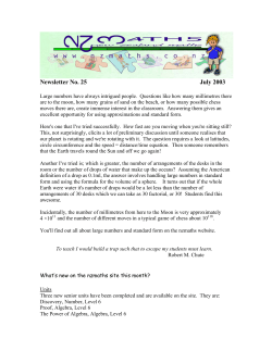 Newsletter No 25