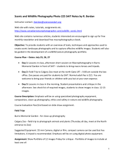 Scenic and Wildlife Photography Photo 225 SAIT Notes by R. Berdan