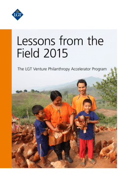 Report 2015 - LGT Venture Philanthropy