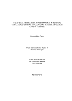 the al-qaeda transnational jihadist movement in historical context