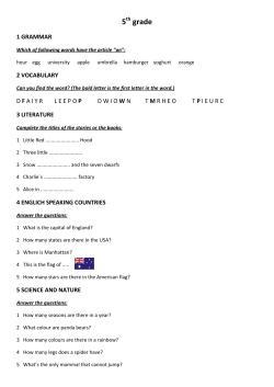 Competition :English language Expert