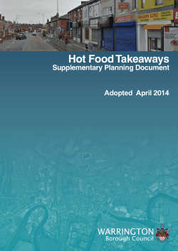Hot Food Takeaway (SPD) - April 2014
