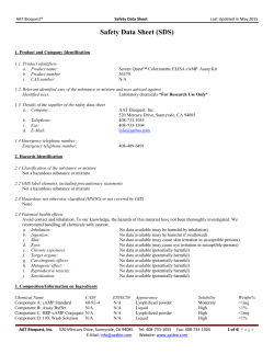 Safety Data Sheet (SDS)