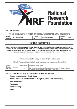 SKA PEP9 001 2016 - National Research Foundation