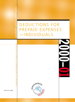 deductions for prepaid expenses &mdash;individuals