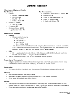 Luminol Reaction