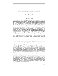 first amendment common sense