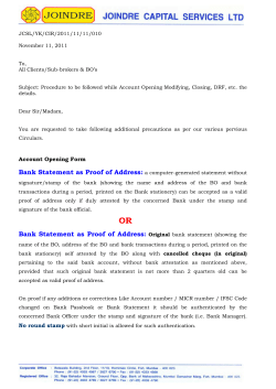 15th April, 2005 - Joindre Capital Services Ltd.