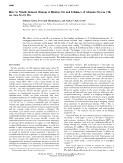 Reverse Micelle Induced Flipping of Binding Site and Efficiency of