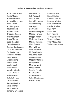 Abby VanWeezep Krystal Wood Parker Jacobs Alexis Mosher Kyle
