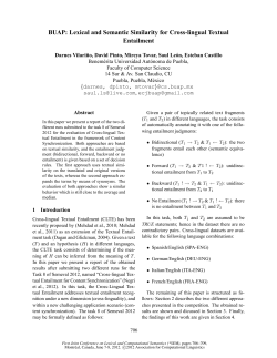 BUAP: Lexical and Semantic Similarity for Cross