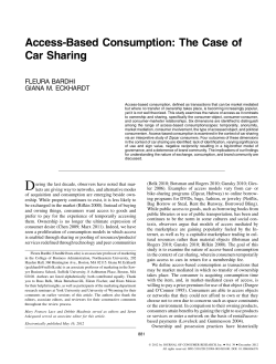 Access-Based Consumption