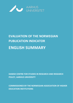english summary - Universitets