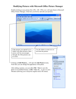 Modifying Pictures with Microsoft Office Picture Manager