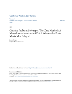 Creative Problem Solving vs. The Case Method