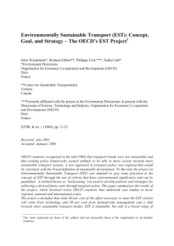 Environmentally Sustainable Transport (EST)