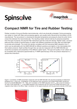 Compact NMR for Tire and Rubber Testing