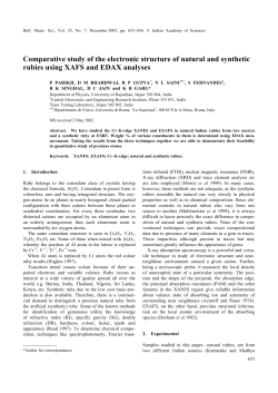 Comparative study of the electronic structure of natural and synthetic