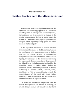 Neither Fascism nor Liberalism: Sovietism!