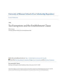 - University of Missouri School of Law Scholarship