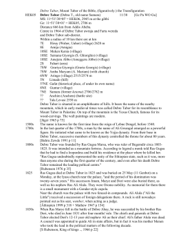 Debre Tabor - The Nordic Africa Institute