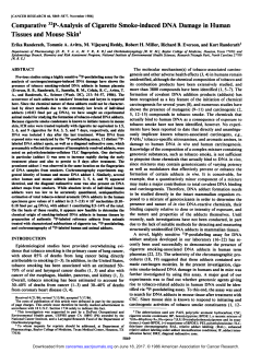 Comparative 32P-Analysis of Cigarette Smoke