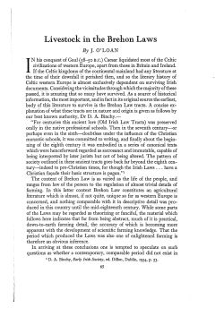 Livestock in the Brehon Laws - British Agricultural History Society