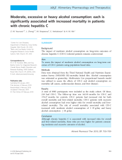 Moderate, excessive or heavy alcohol consumption: each is