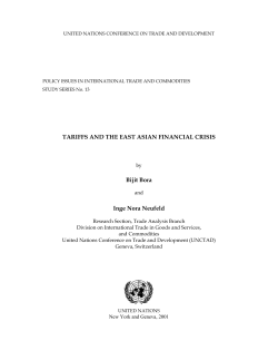 tariffs and the east asian financial crisis