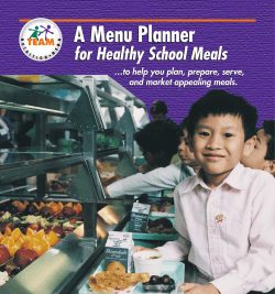 A Menu Planner for Healthy School Meals