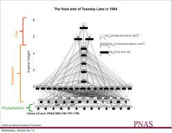 The food web of Tuesday Lake in 1984. Phytoplankton Z