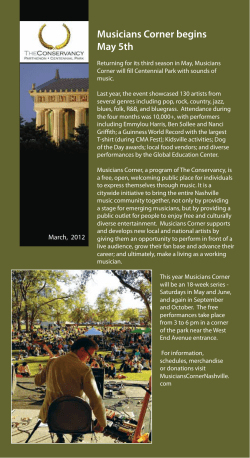 March 2012 Newsletter - The Conservancy for the Parthenon