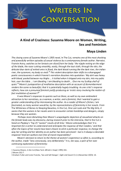 A Kind of Craziness: Susanna Moore on Women, Writing, Sex and
