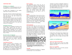 earthquakes - Hazard Management Cayman Islands