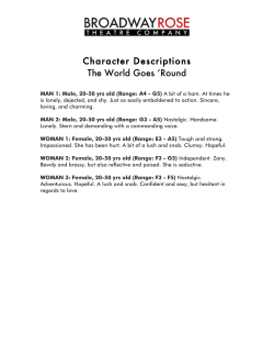 Character Descriptions The World Goes `Round