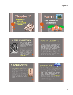 Chapter 11 Wars, Plague, and Schism