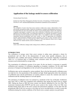 Application of the leakage model to assess exfiltration