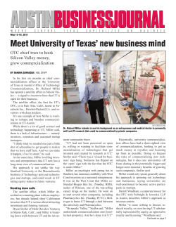 Meet University of Texas` new business mind