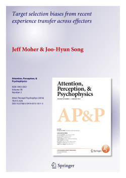 Target selection biases from recent experience