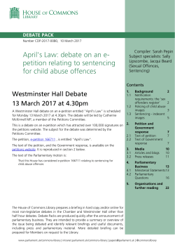 debate on an e-petition relating to sentencing for
