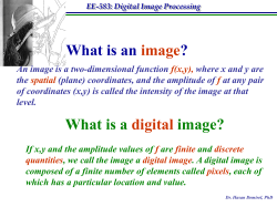 What is an image? What is a digital image?